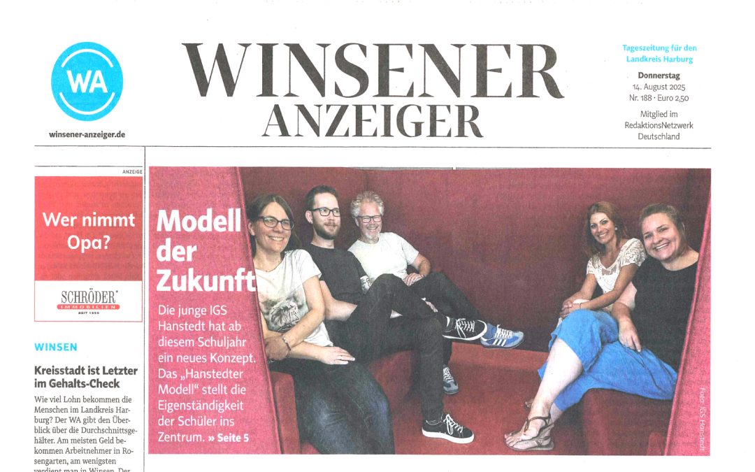 Presse: Modell der Zukunft – Winsener Anzeiger Aug 2025
